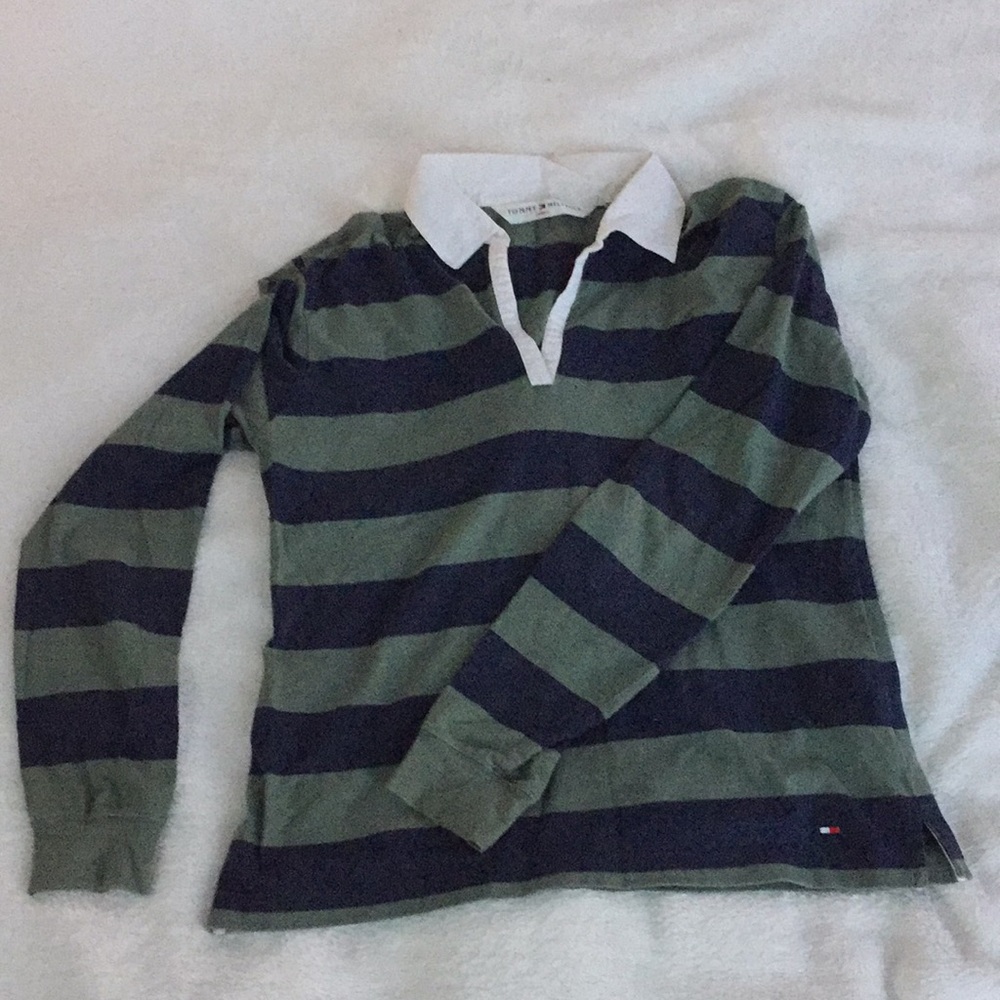 Vintage Tommy Hilfiger long sleeve stripped shirt
